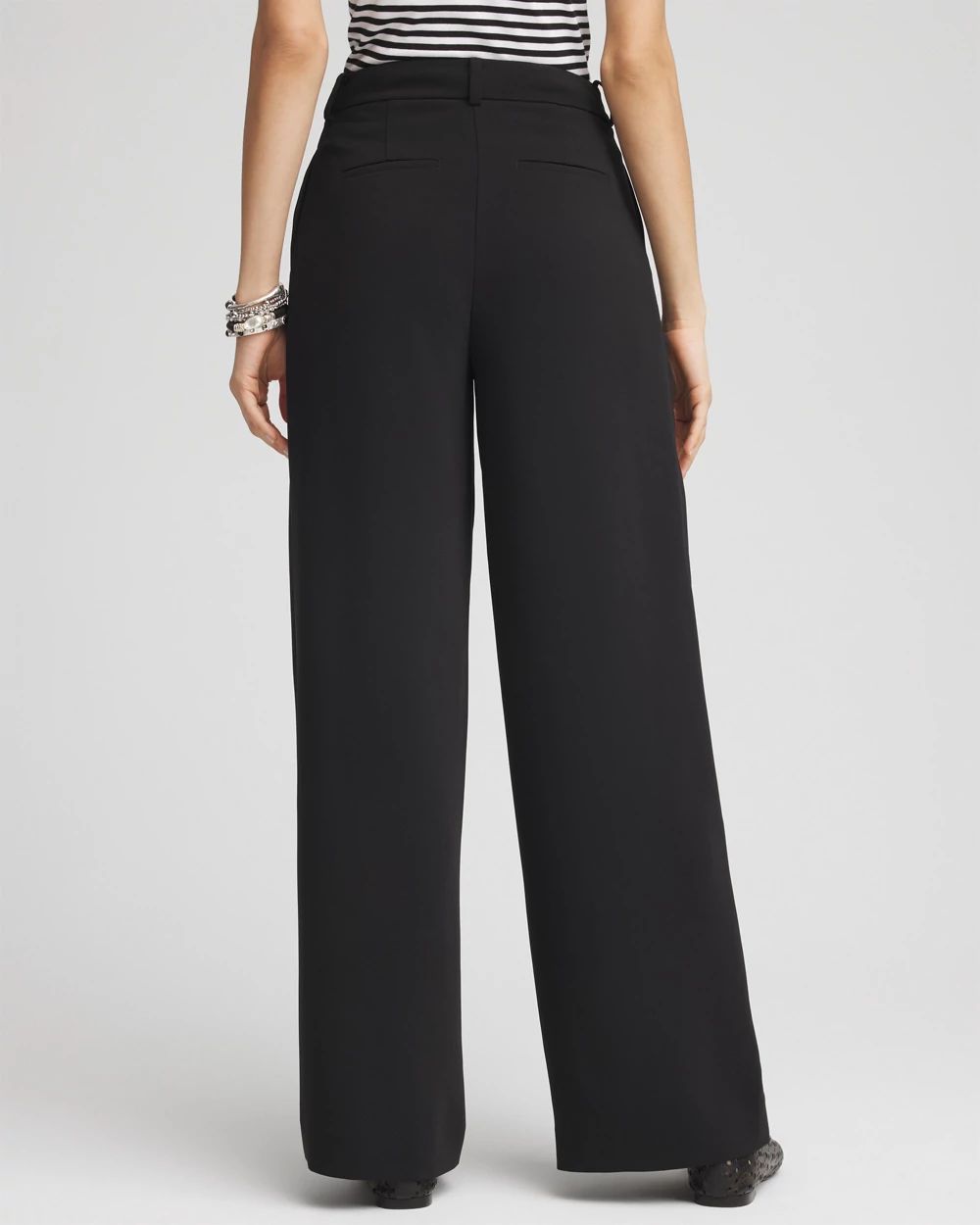 Crepe Pleated Wide-Leg Pants | Chico's